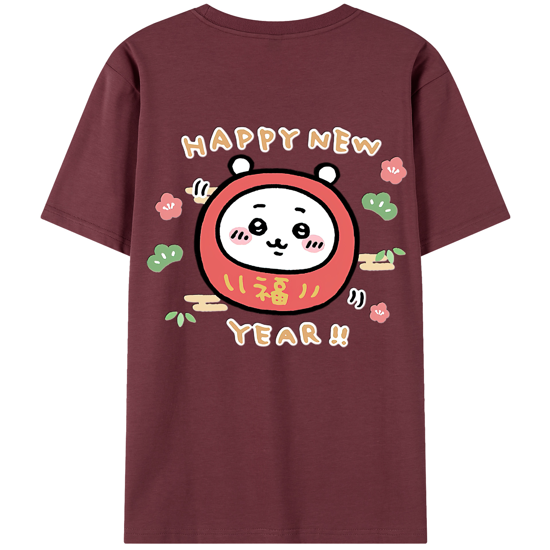 （画像用） ちいかわ ちいかわ Chii-kawa chiikawa 綿100％半袖Tシャツ（背面プリント）